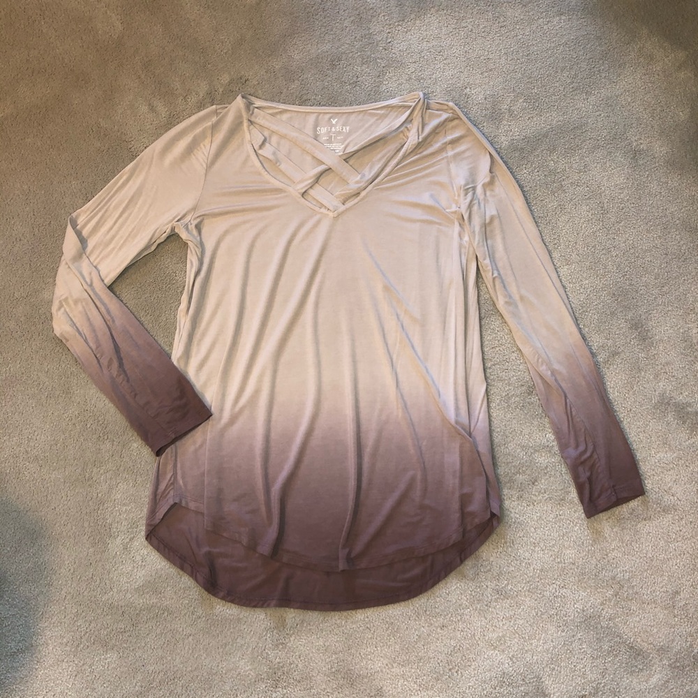 American Eagle Soft & Sexy Long Sleeve Shirt